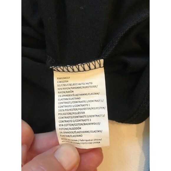 Anthropologie Tiny Pippa Black Tie Front Blouse Sheer Panels XS - Picture 7 of 9